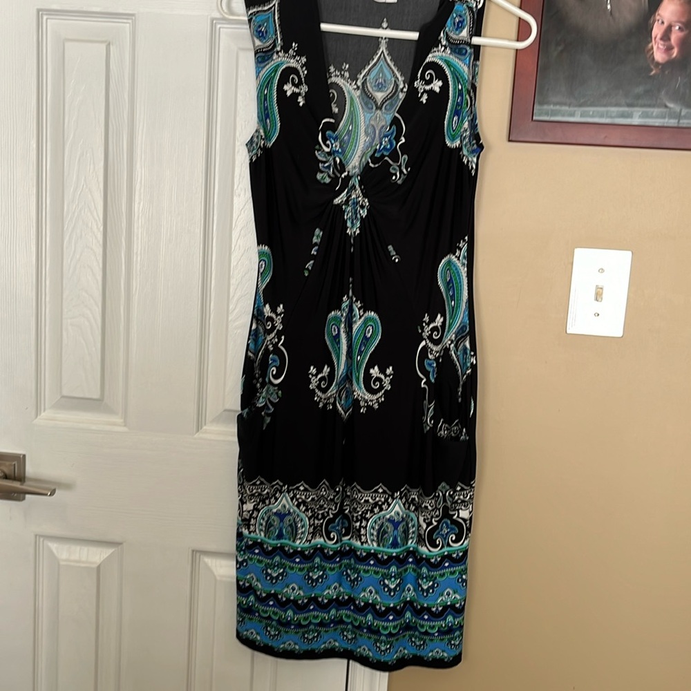 London times sleeveless midi dress size 6